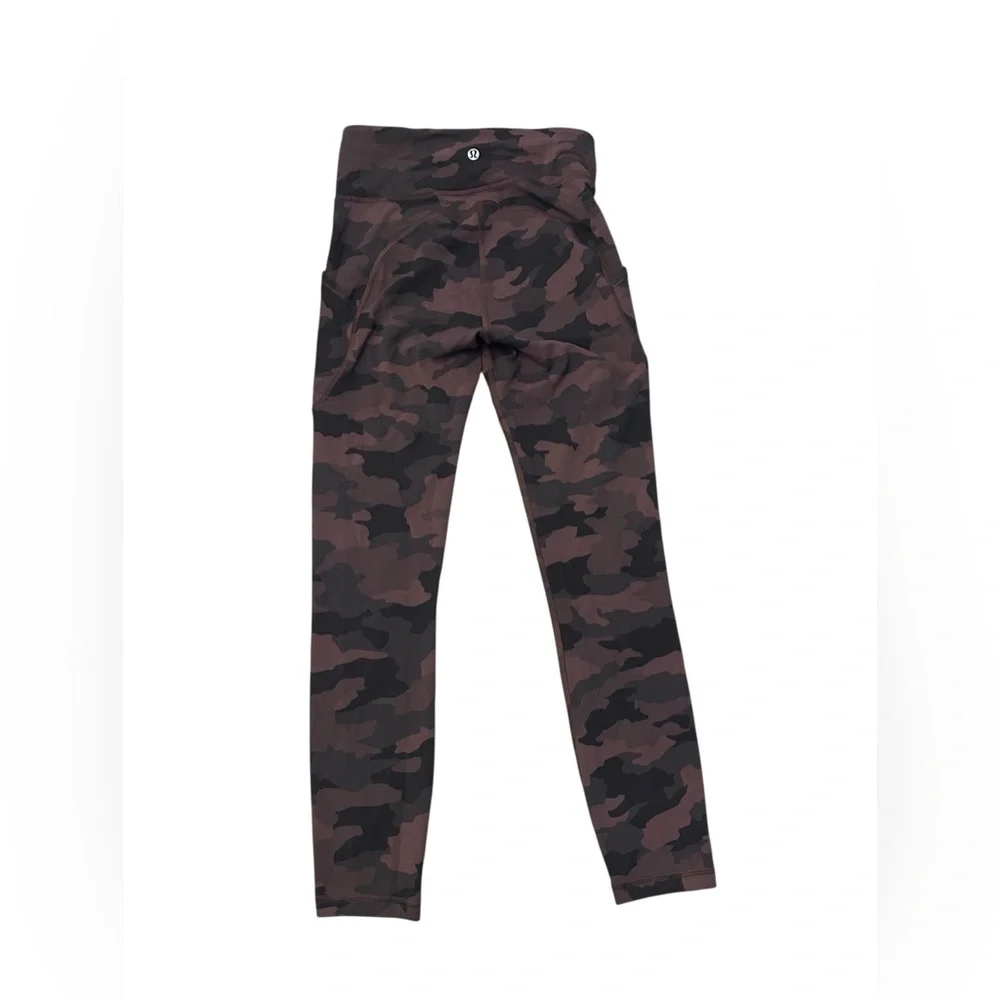 Lululemon Invigorate High-Rise Tight Leggings Heritage Camo Brown Women’s 4 25” - Picture 9 of 11